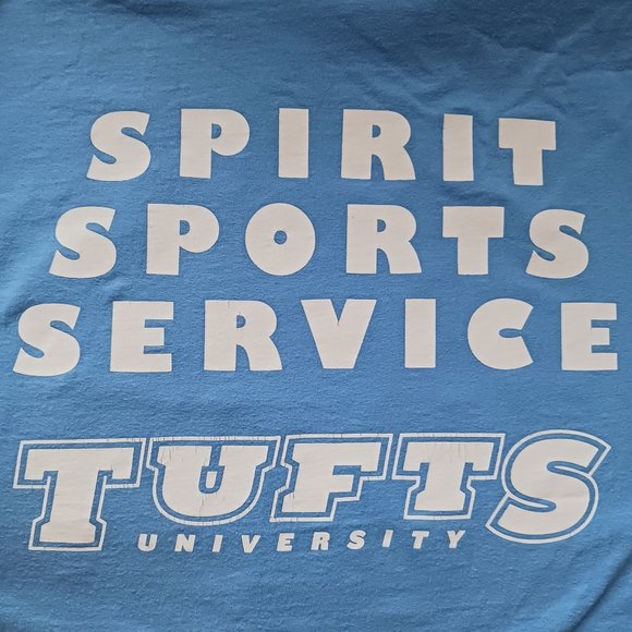 T Shirt Tufts University Fan The Fire Student Athletic Advisory Committee Size L - Picture 3 of 5